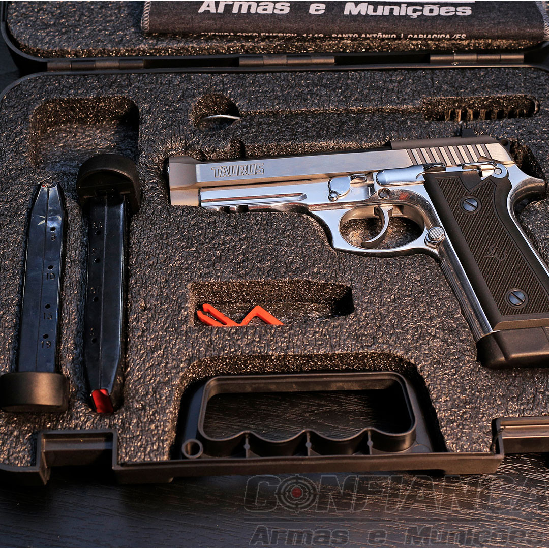 Pistola Taurus 59S Calibre .380 ACP Inox Fosco